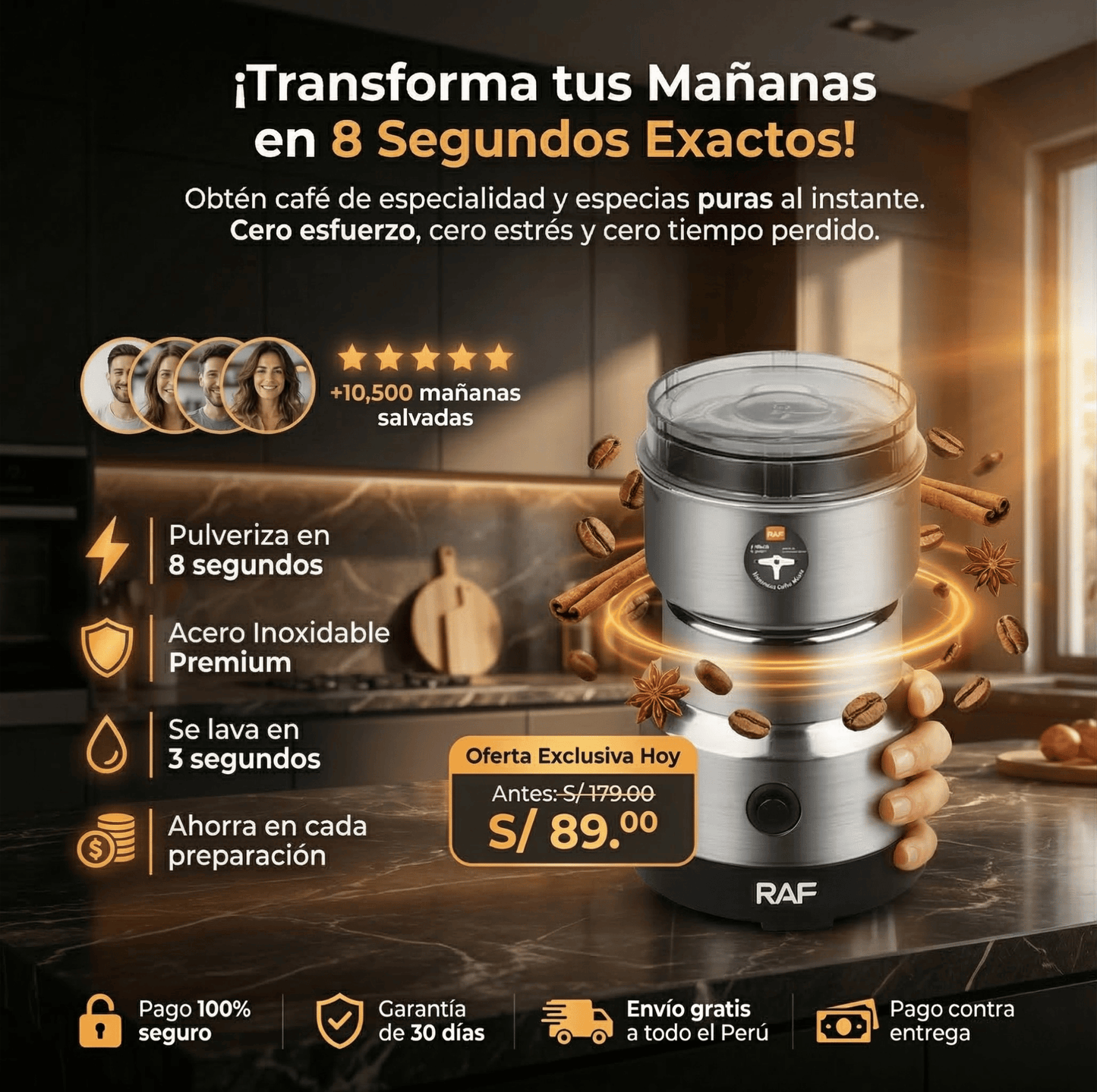Molinillo Triturador RAF UltraGrind Pro